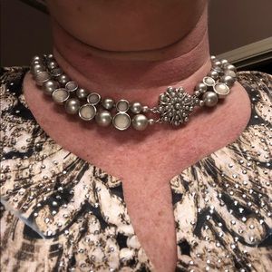 Custom made Silver necklace with beads